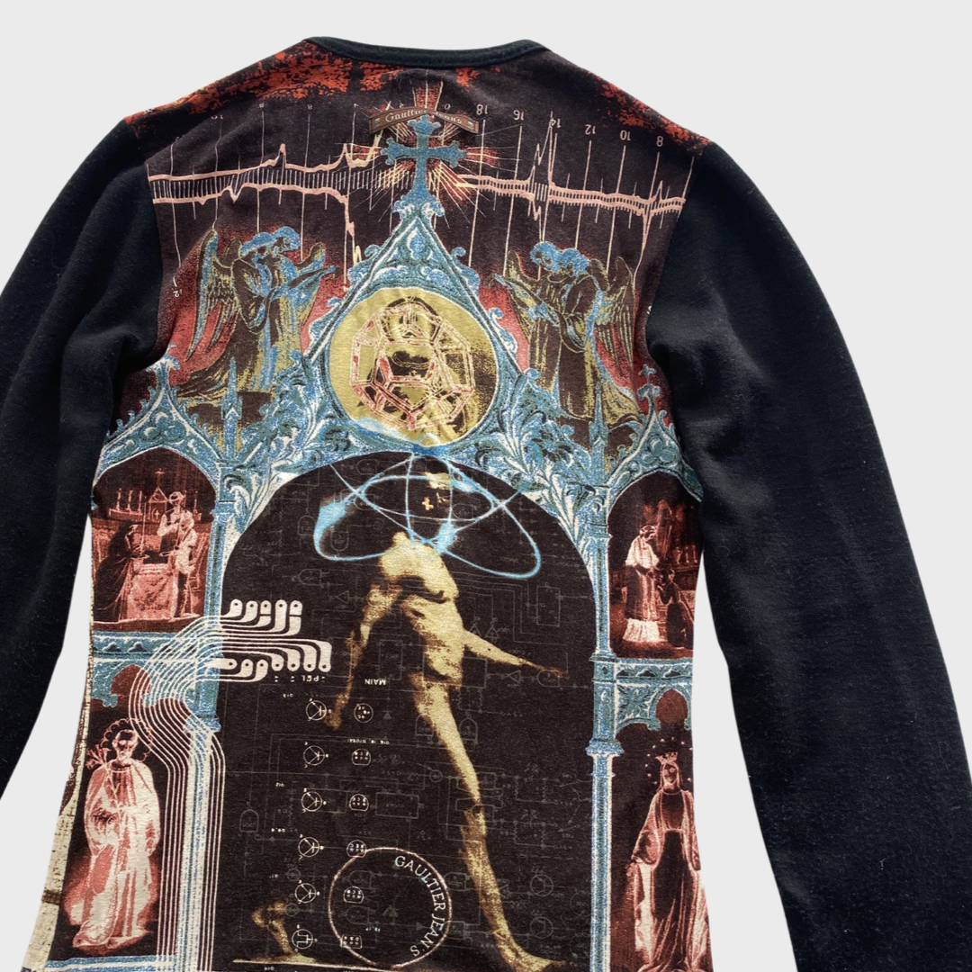Jean Paul Gaultier vintage 90s/early 2000s novelty collage top