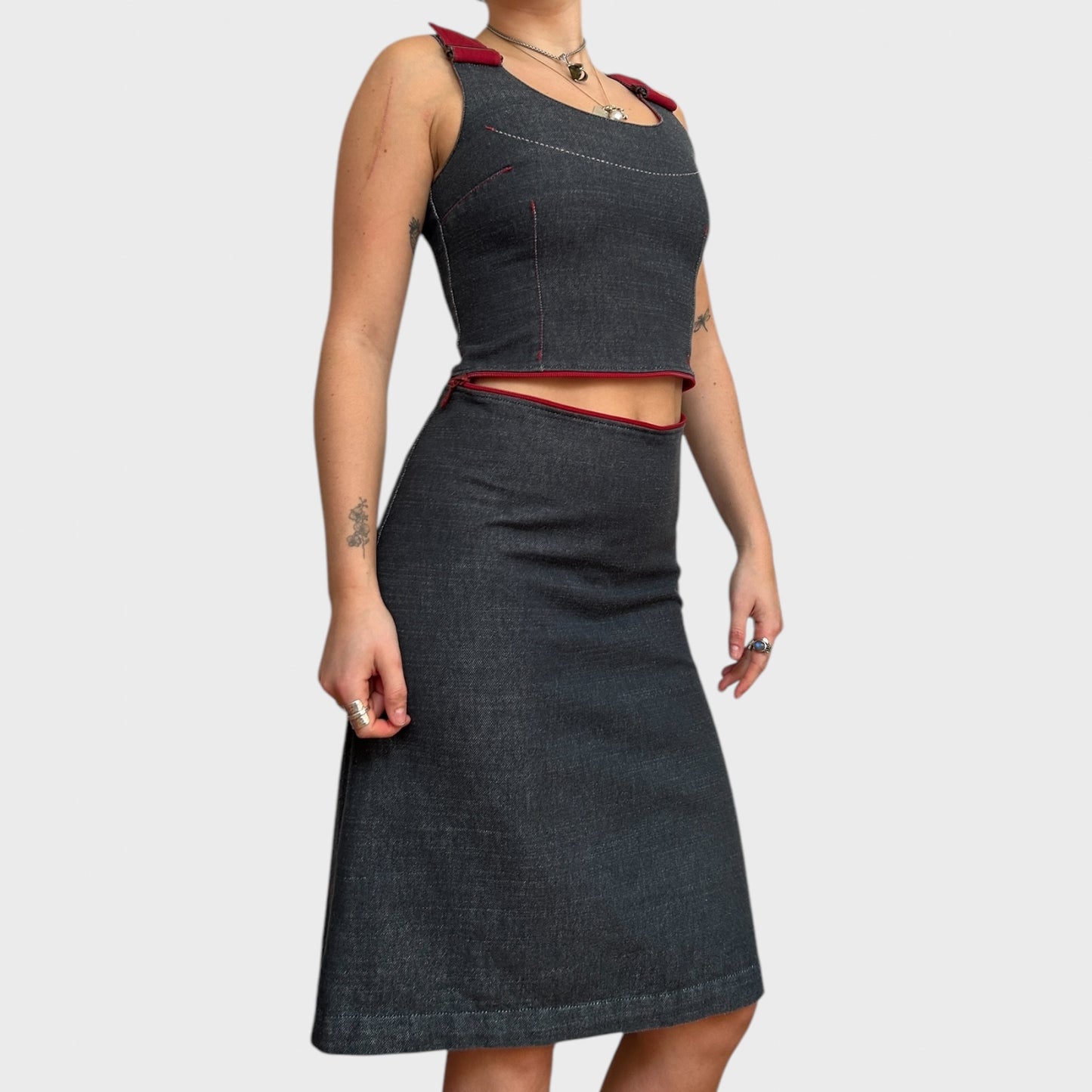 Vintage Denim Cop Copine Dress