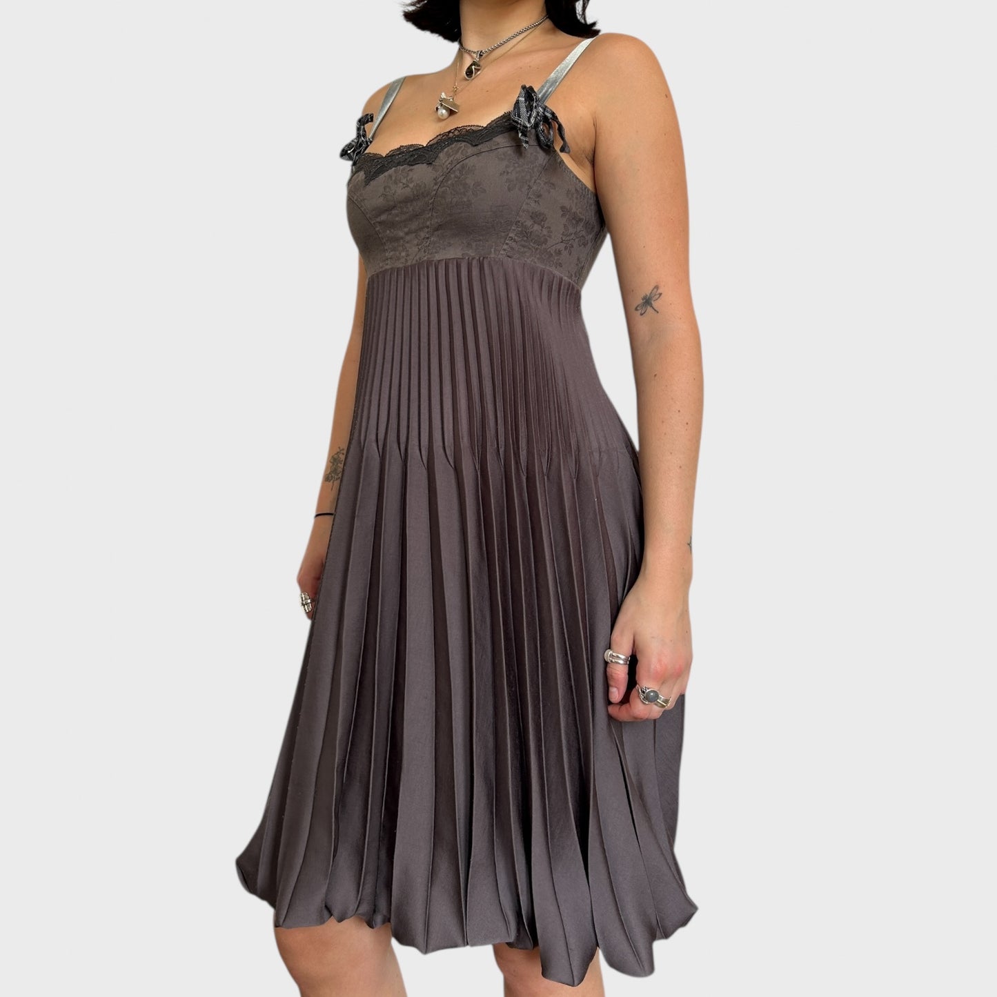 Cop Copine Pleated Mini Dress - Size S