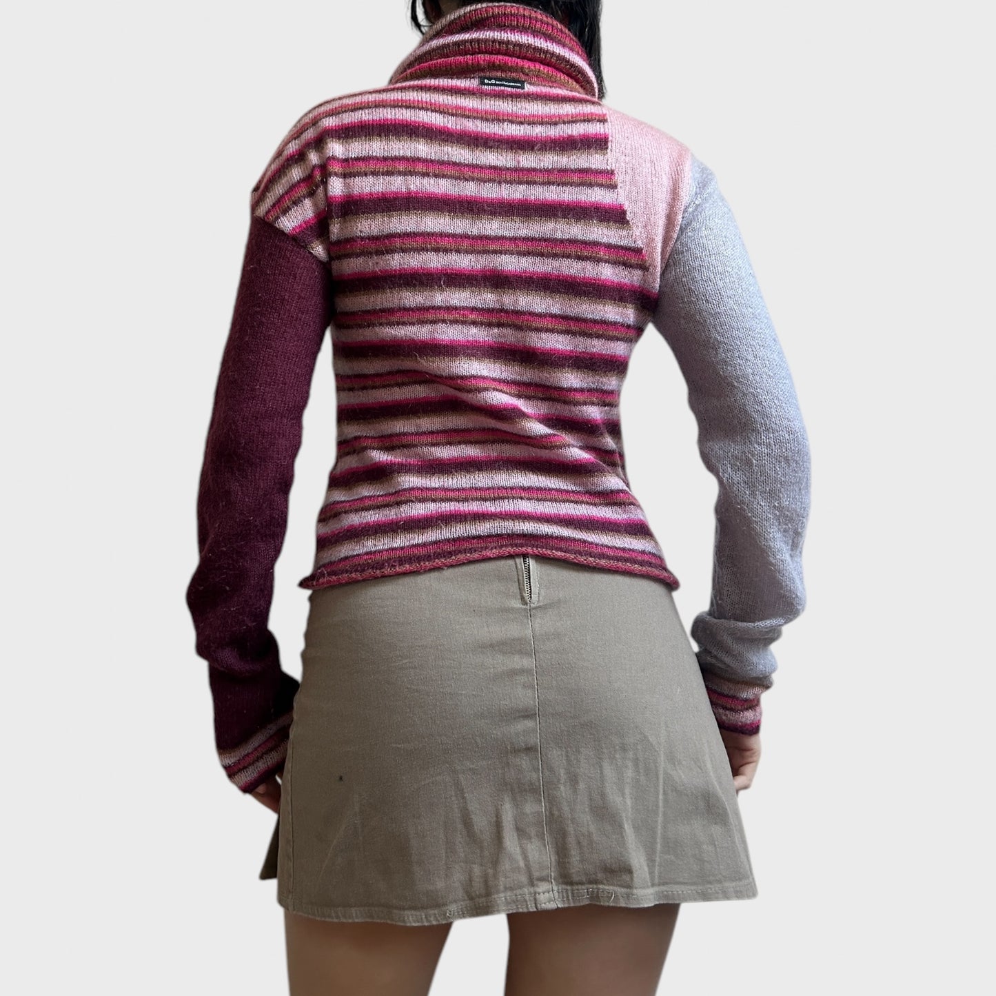 Dolce and Gabbana Striped Roll Neck Jumper