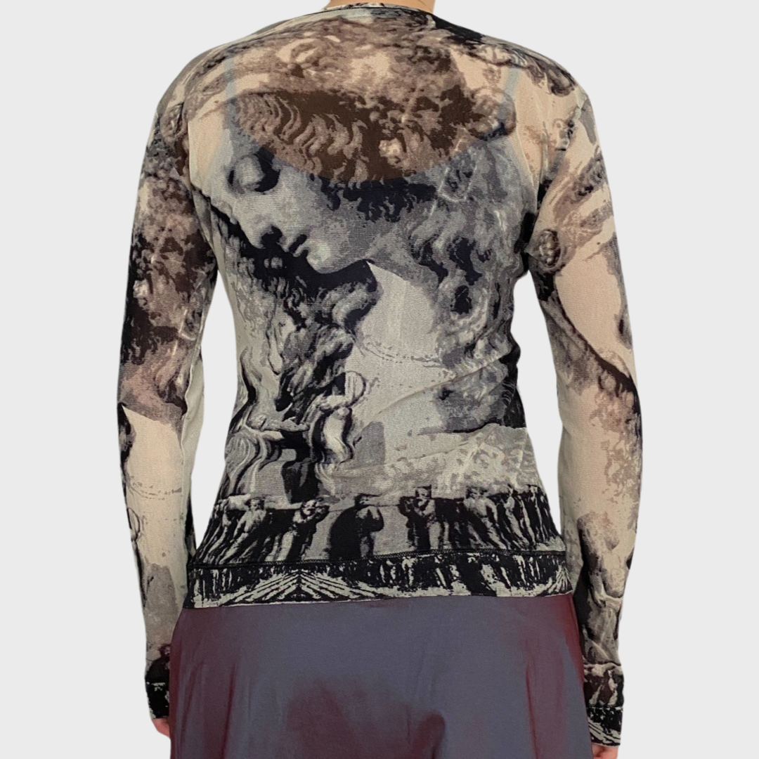 Mesh renaissance long sleeved top