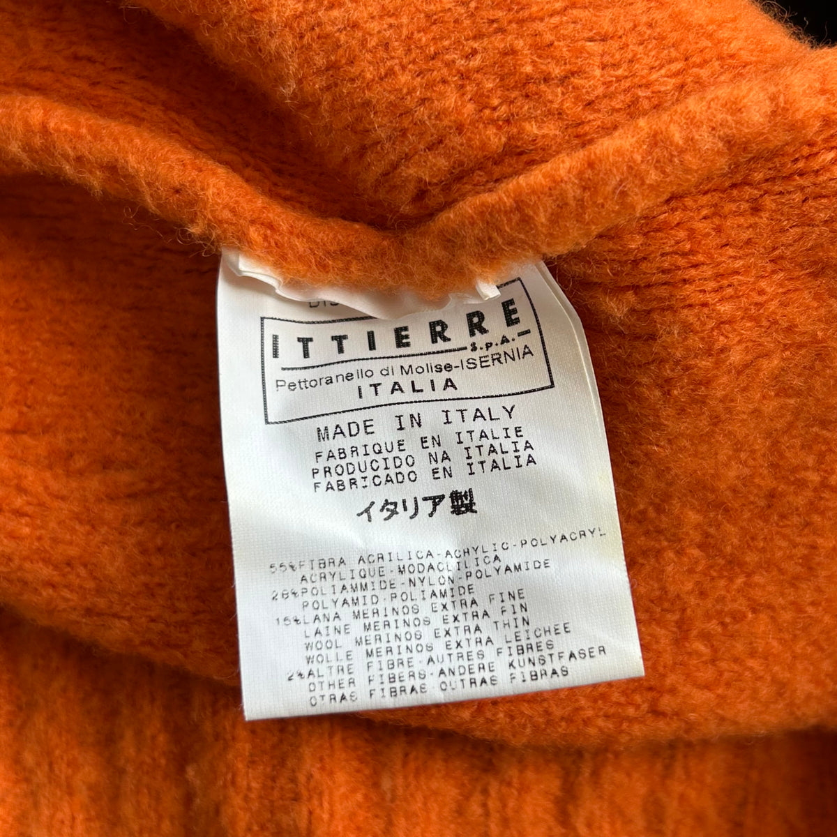 Versace Orange Roll Neck Jumper - M