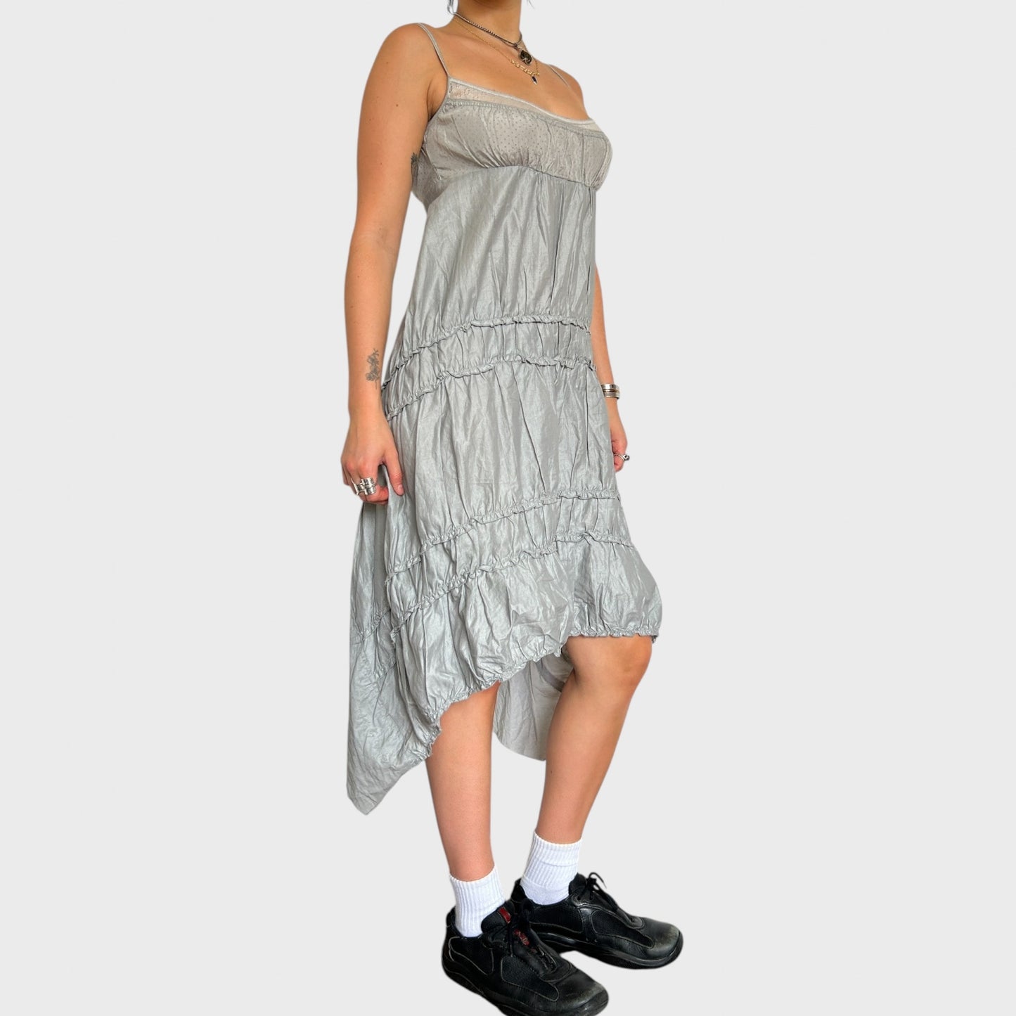 Cop Copine Ruched Midi Dress - Size S