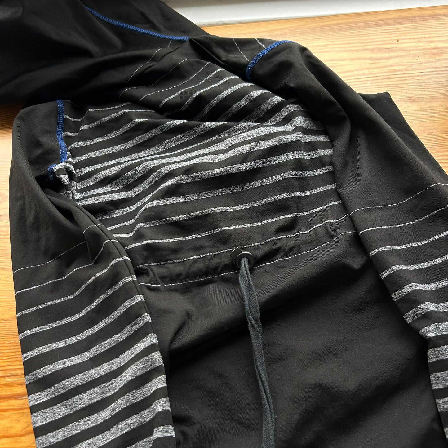 Cop Copine Striped Hooded Maxi Dress - S