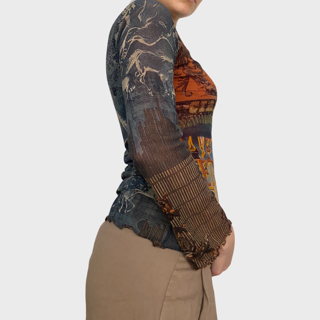 Save the Queen mesh top