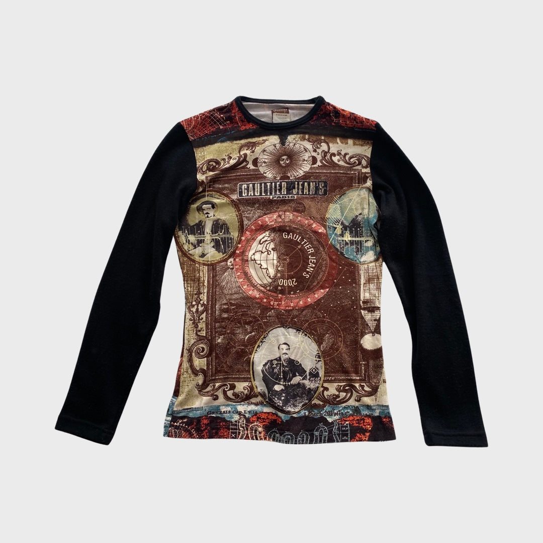 Jean Paul Gaultier vintage 90s/early 2000s novelty collage top