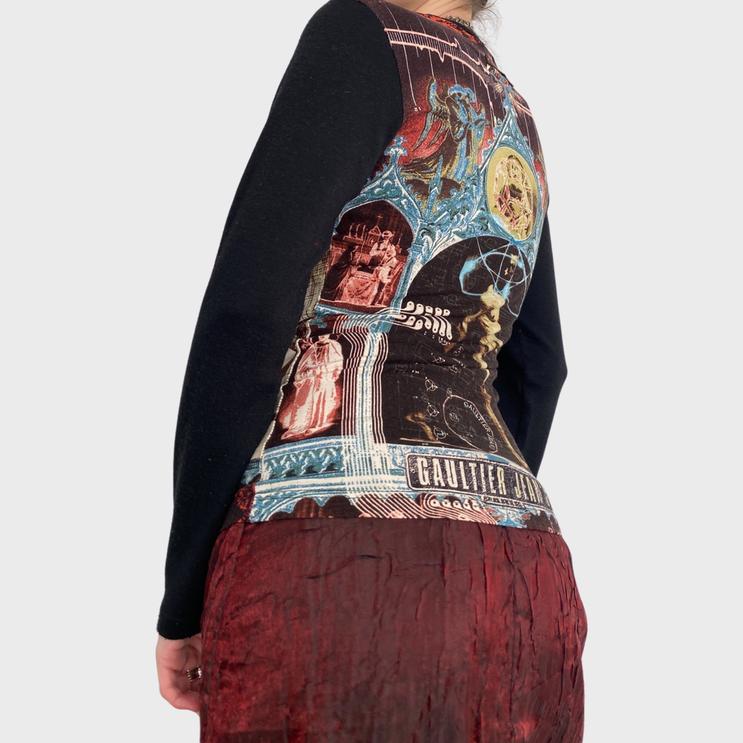 Jean Paul Gaultier vintage 90s/early 2000s novelty collage top