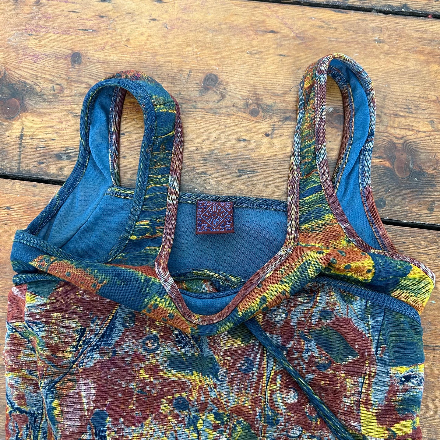 Legatte Graphic Mesh Tank Top - M