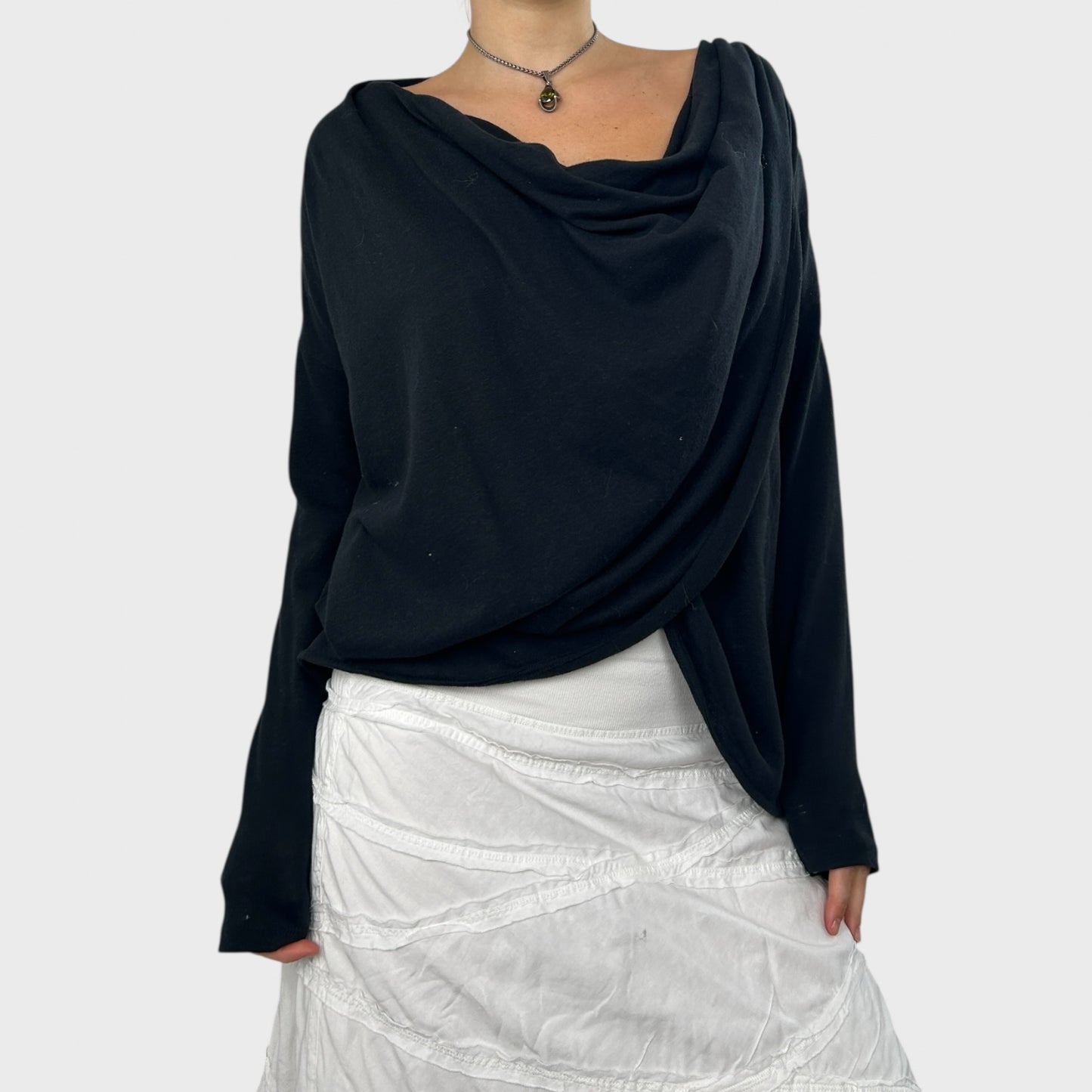 Black Slouchy Knit - S