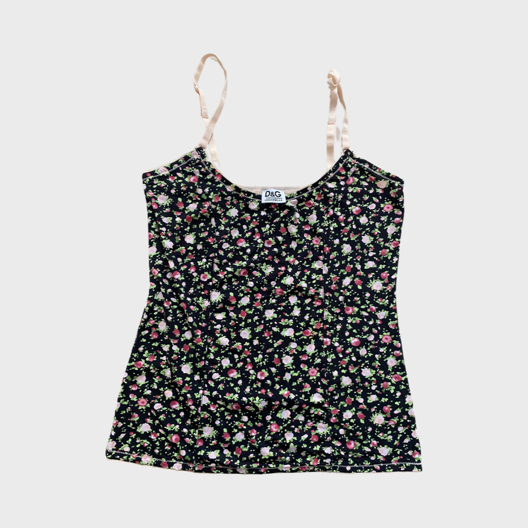 D&G stretchy floral cami top