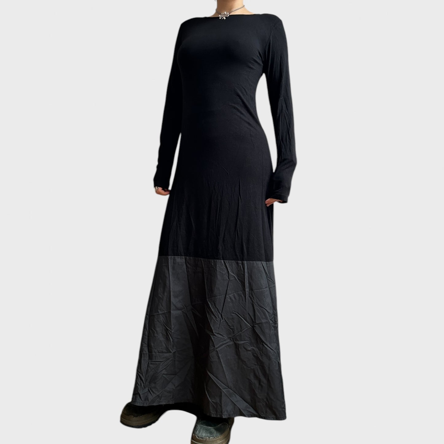 Cop Copine Bi-Material Maxi Dress