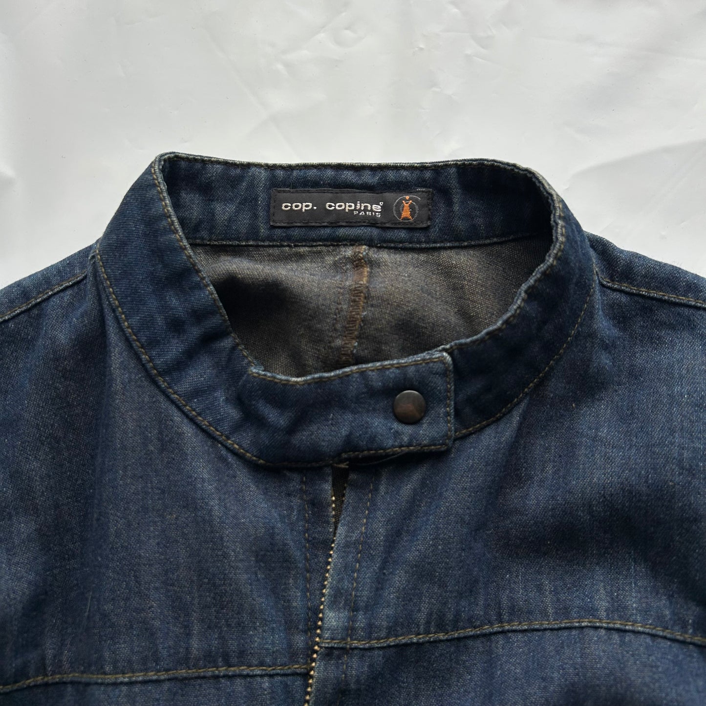 Cop Copine Denim Zip-Up Jacket - S
