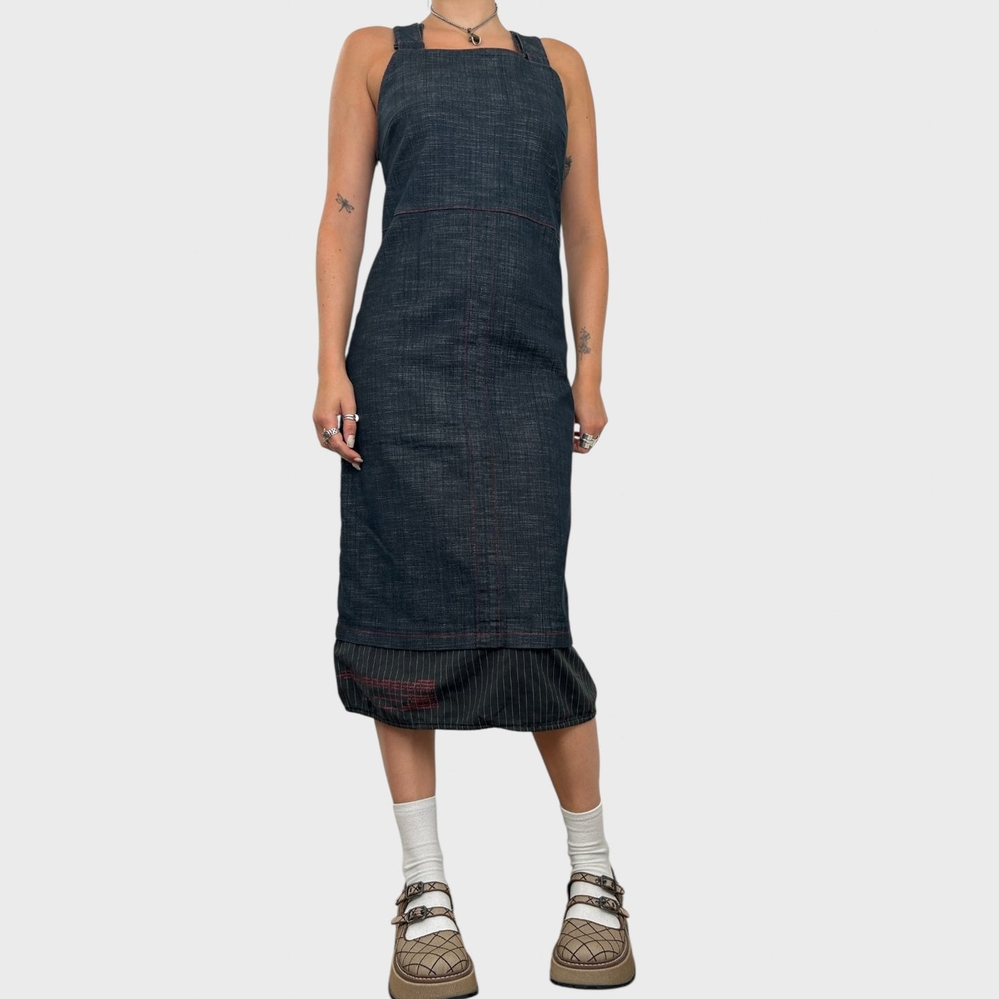 Cop Copine Denim Midi Dress - M