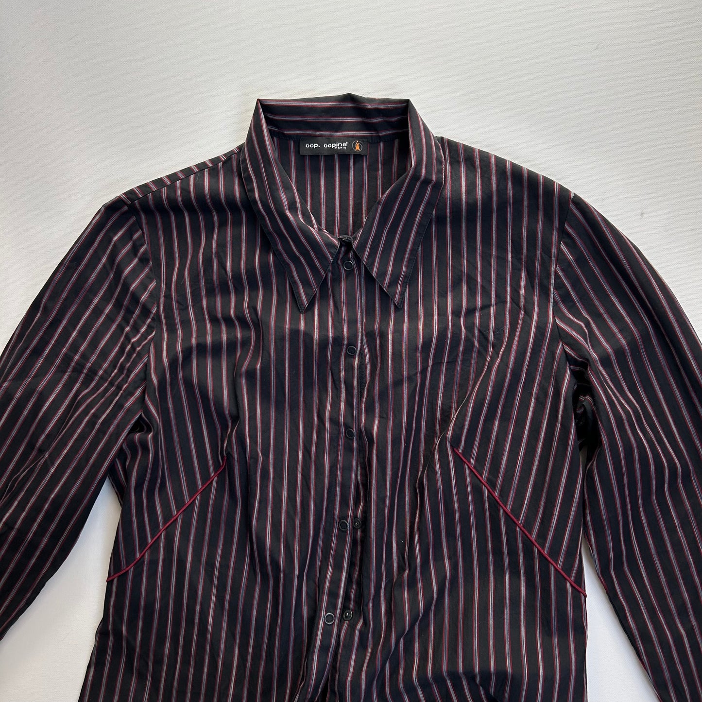 Cop Copine Striped Shirt Maxi Dress