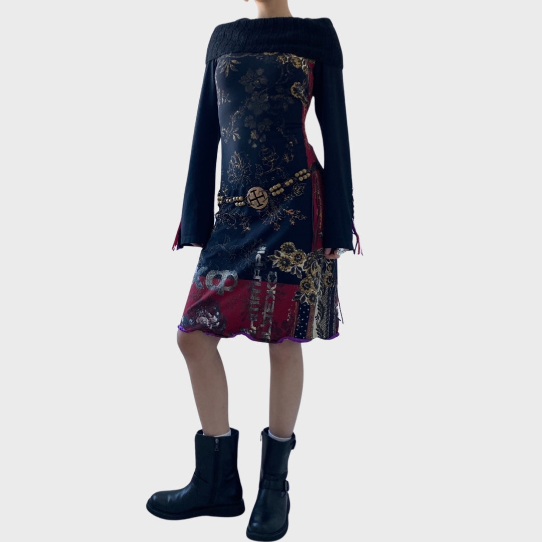Save the queen roll neck dress
