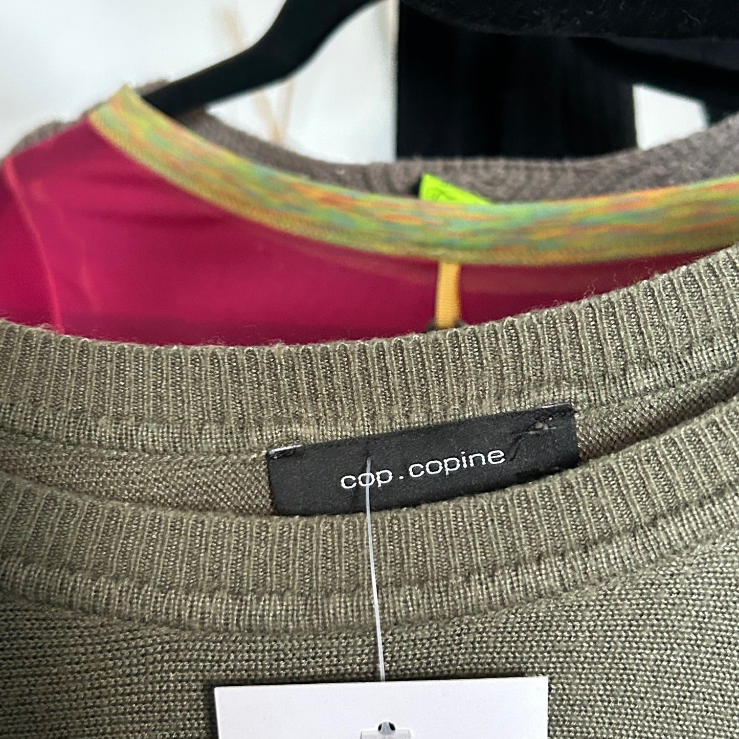 Cop Copine Khaki Slouchy Jumper - L