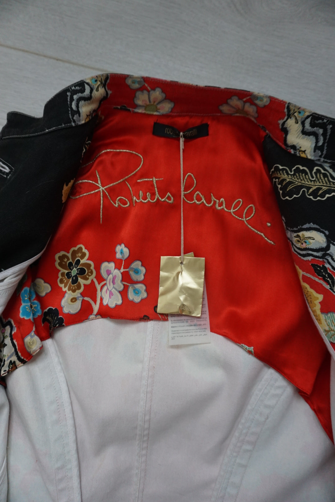 Roberto Cavalli SS 2003 Chinoiserie Print Jacket