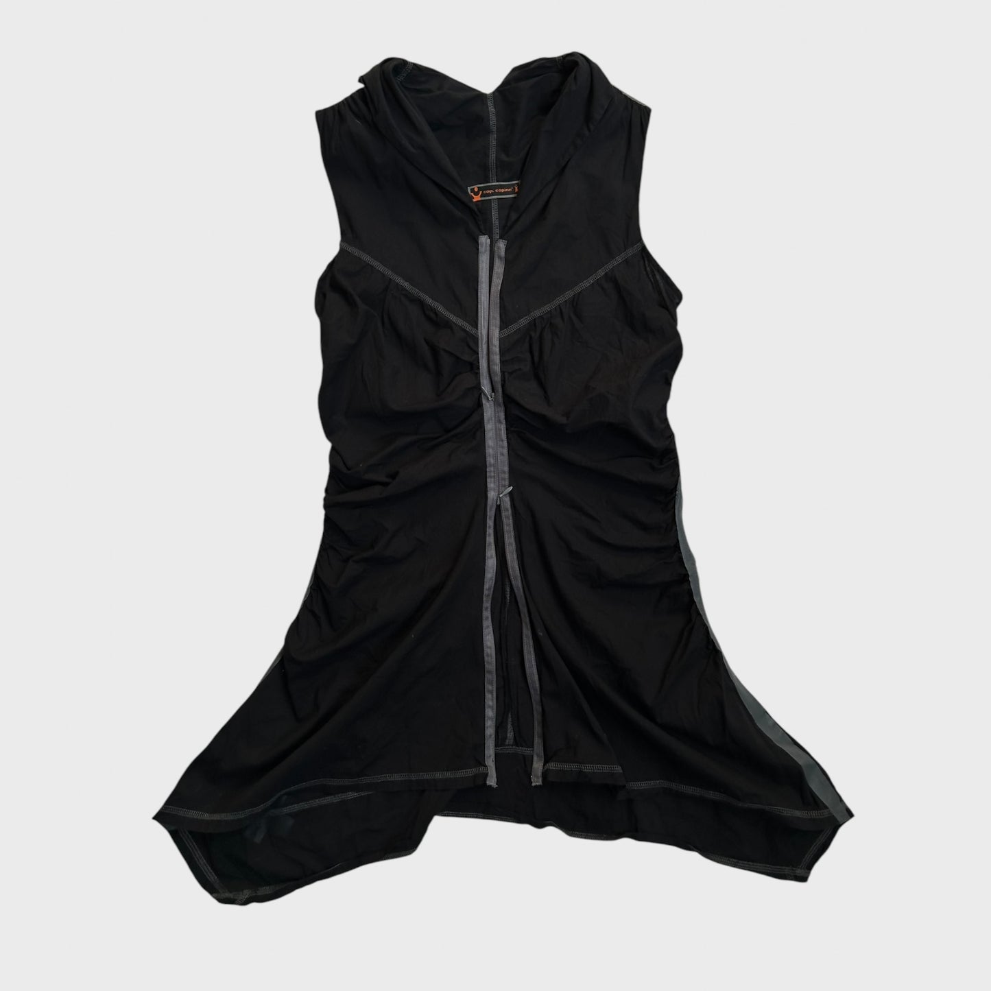 Cop Copine Double Zip Ruched Top/Dress