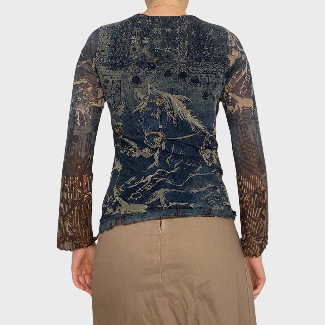 Save the Queen mesh top