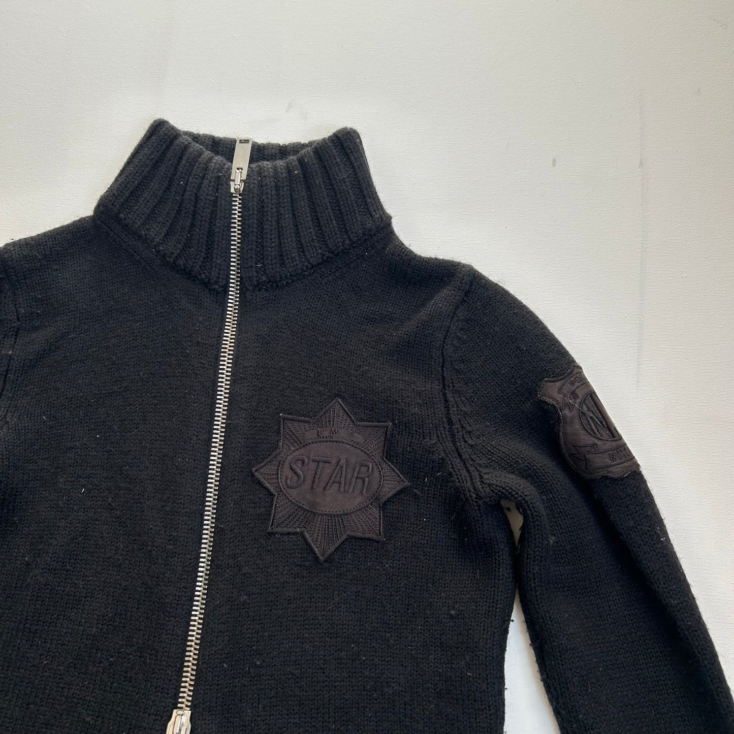 Moschino Double Zip Thick Knit Jumper