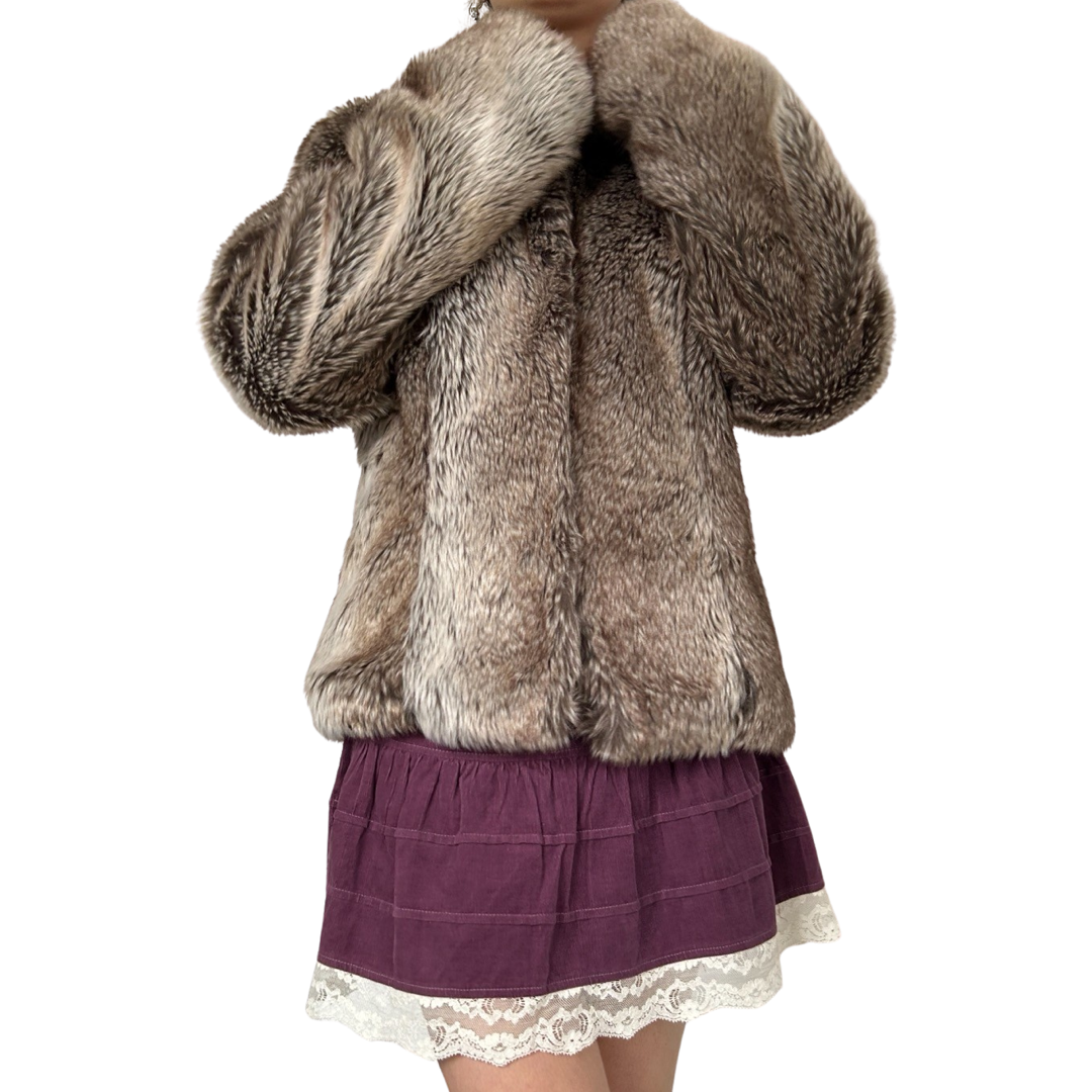 Faux fur jacket