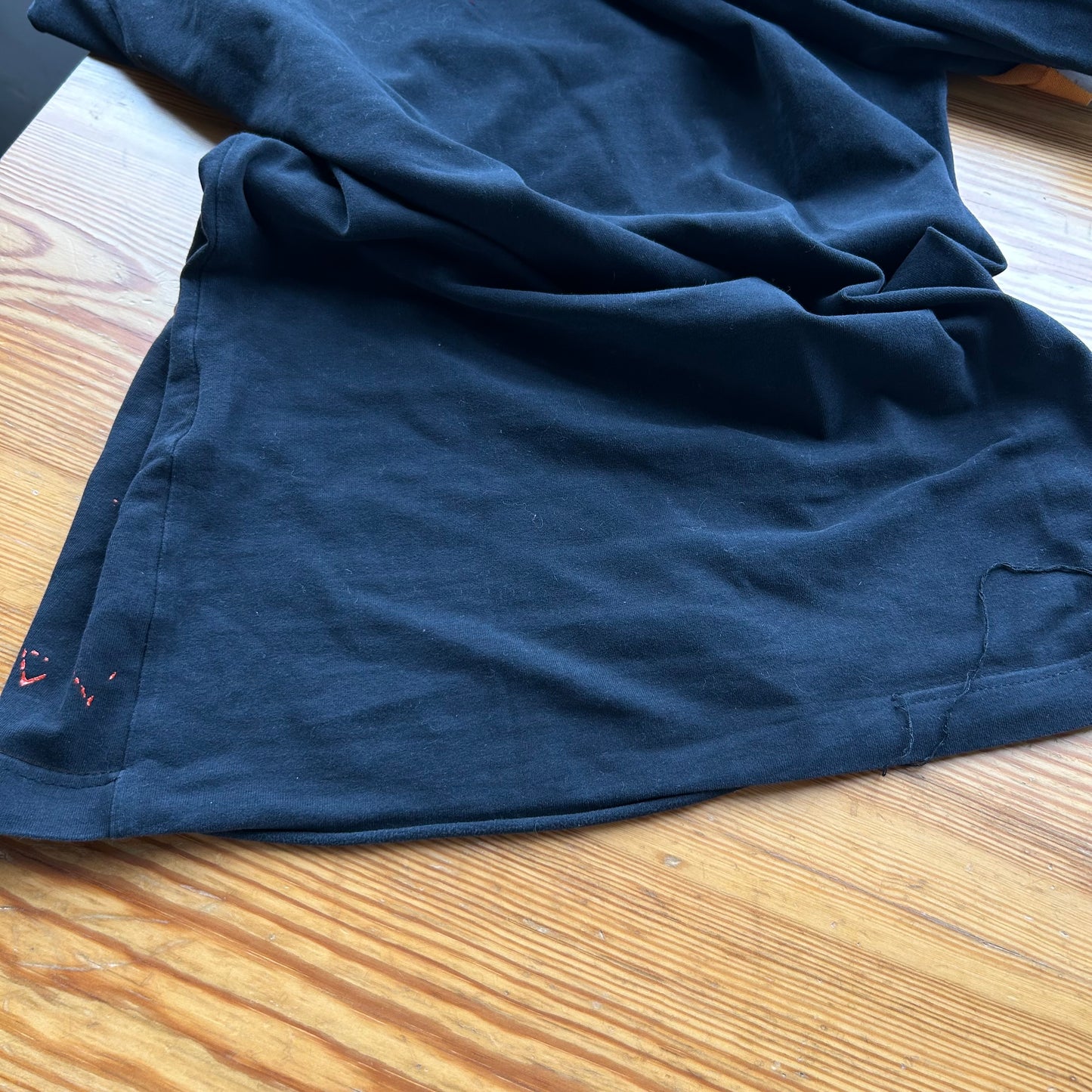 Cop Copine Grey & Orange Graphic Long Sleeve Top - S