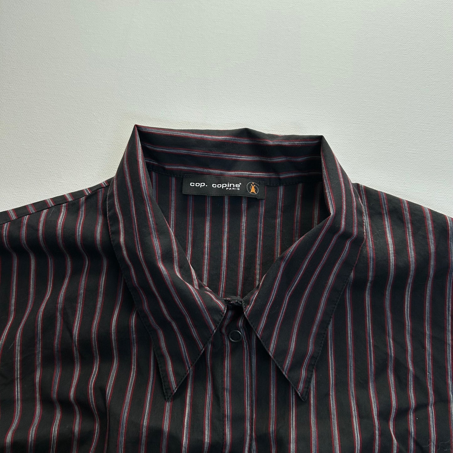 Cop Copine Striped Shirt Maxi Dress