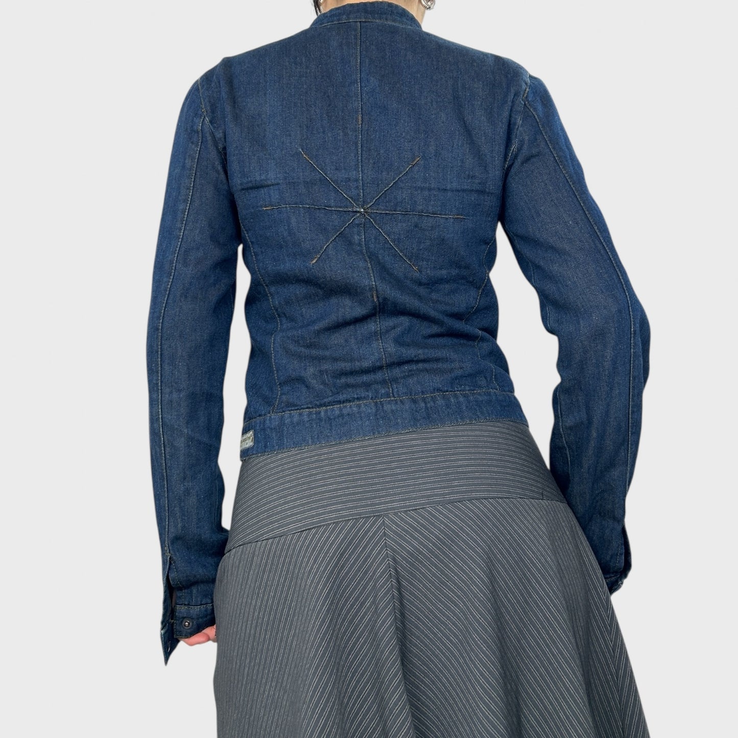 Cop Copine Denim Zip-Up Jacket - S