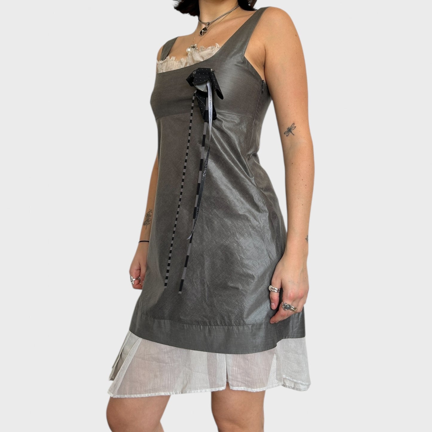 Cop Copine Grey Mini Dress - Size S