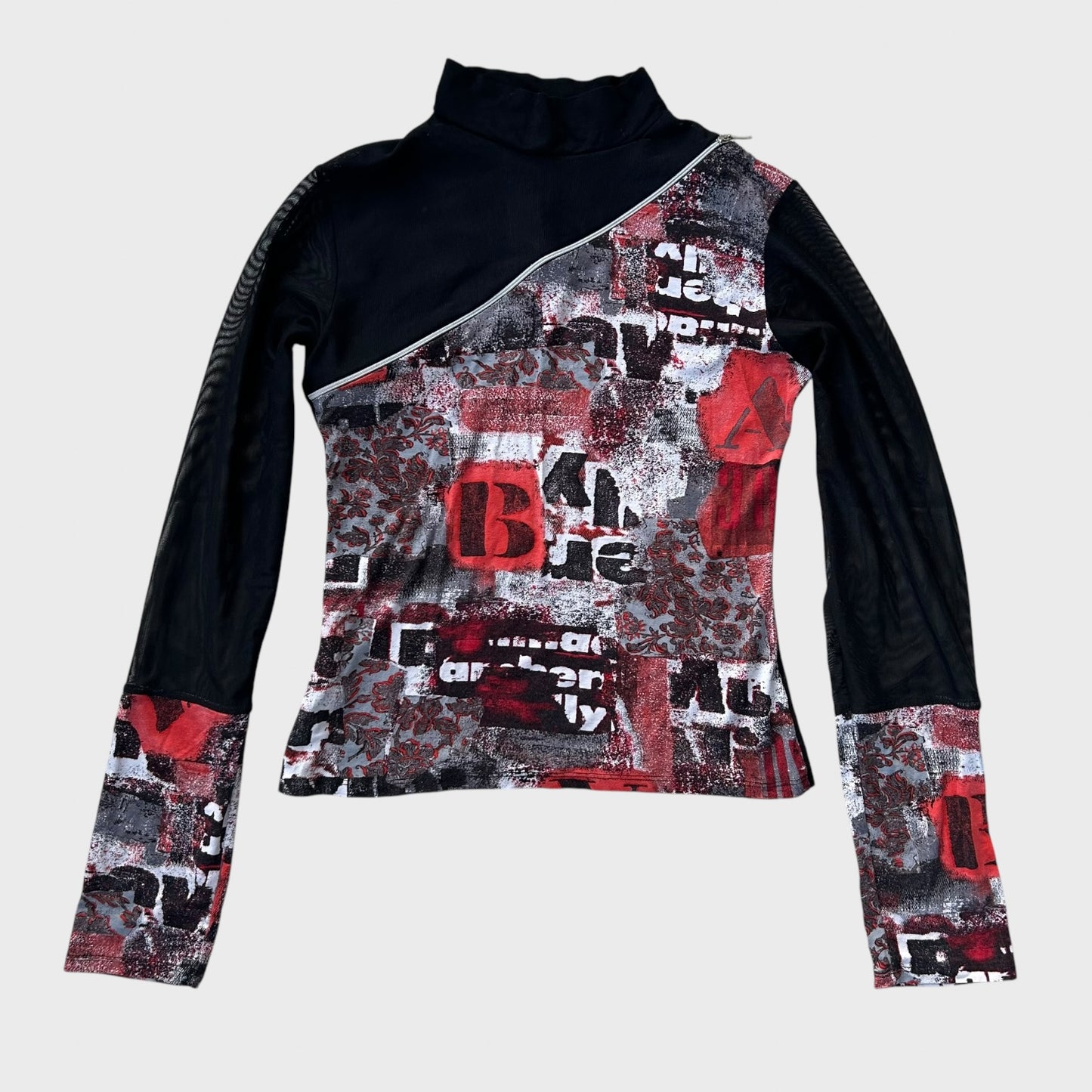 Graphic bi-material mesh top