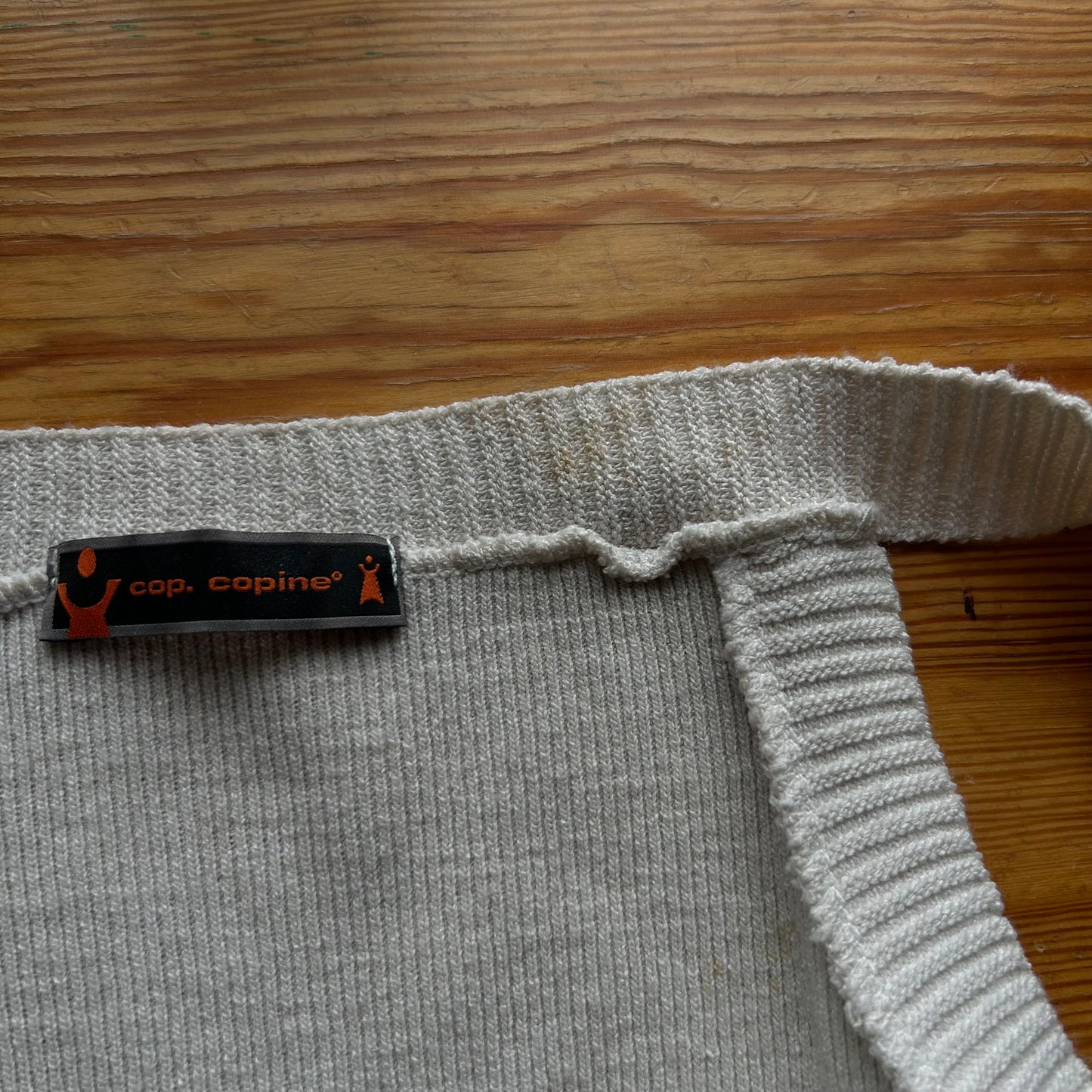 Cop Copine Bi-Material Long Sleeve Knit Top - M