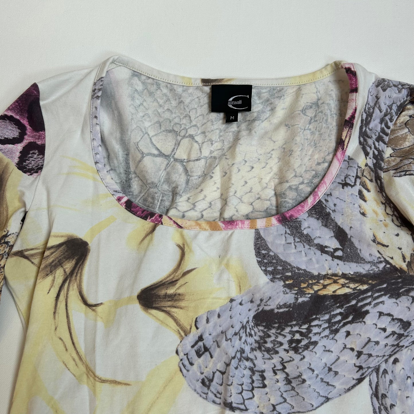 Roberto Cavalli Just Cavalli Floral ¾ Sleeve Top