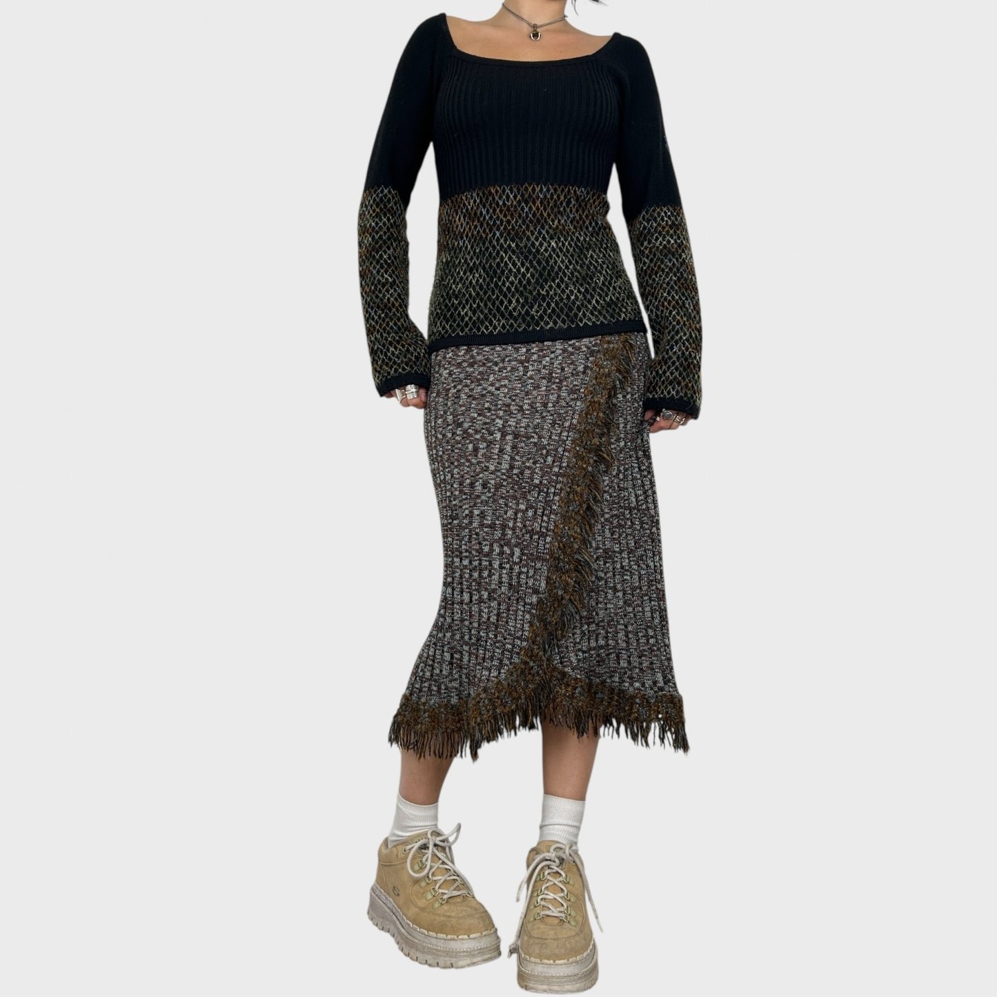 Save The Queen Rare Knitted Midi Dress - S/M