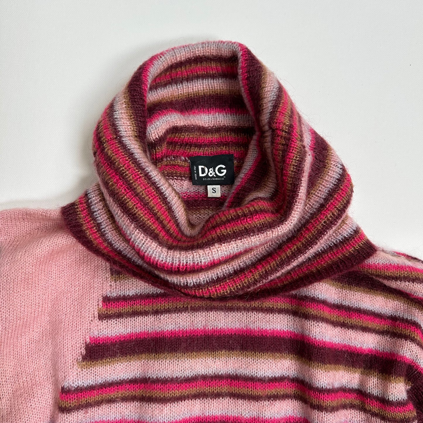 Dolce and Gabbana Striped Roll Neck Jumper