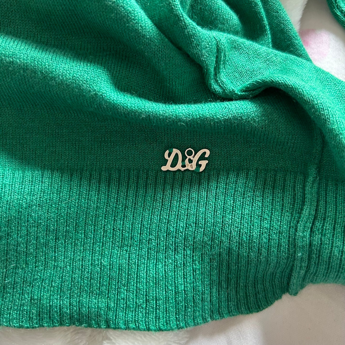 Dolce & Gabbana Green Button-Up Cardigan