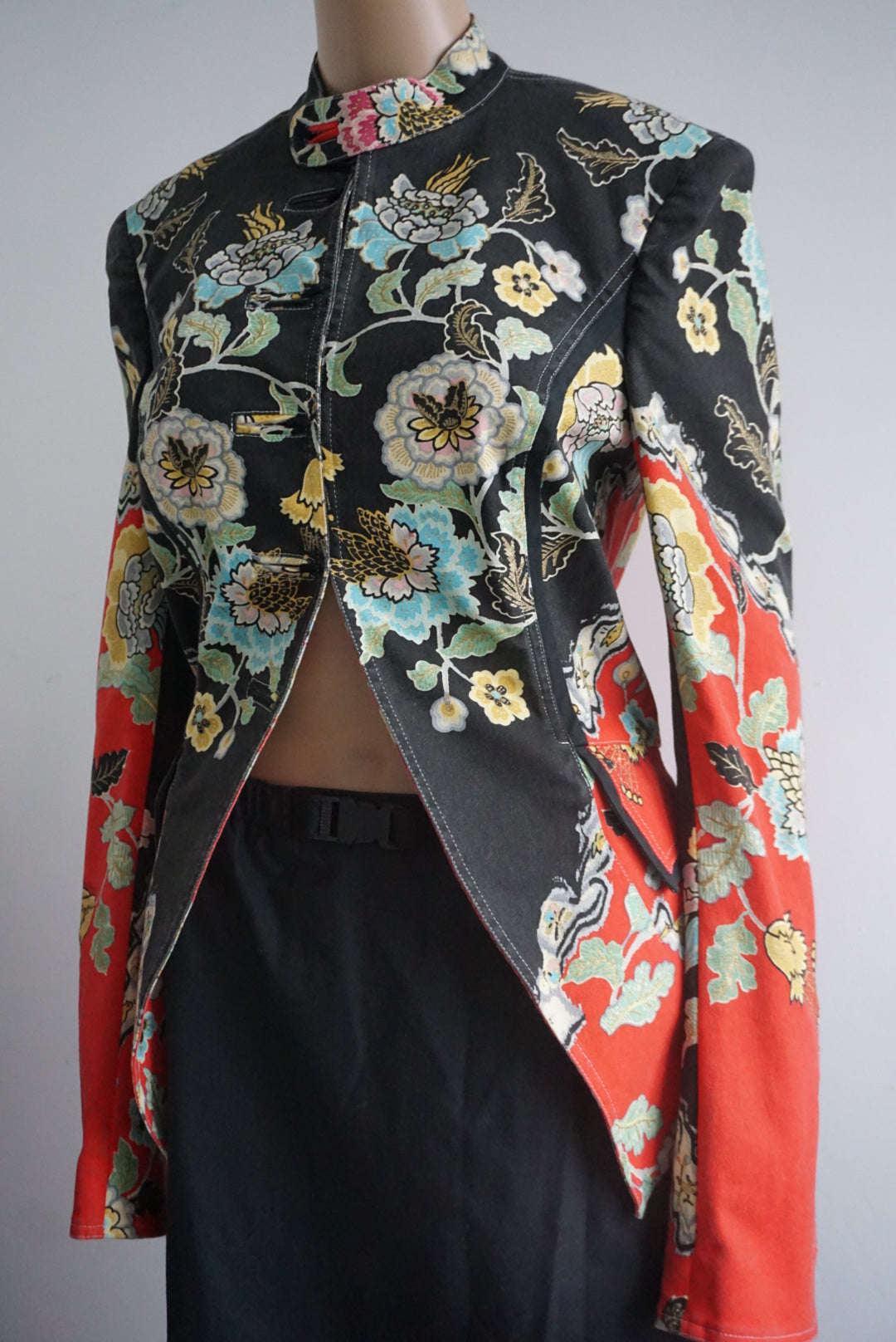 Roberto Cavalli SS 2003 Chinoiserie Print Jacket