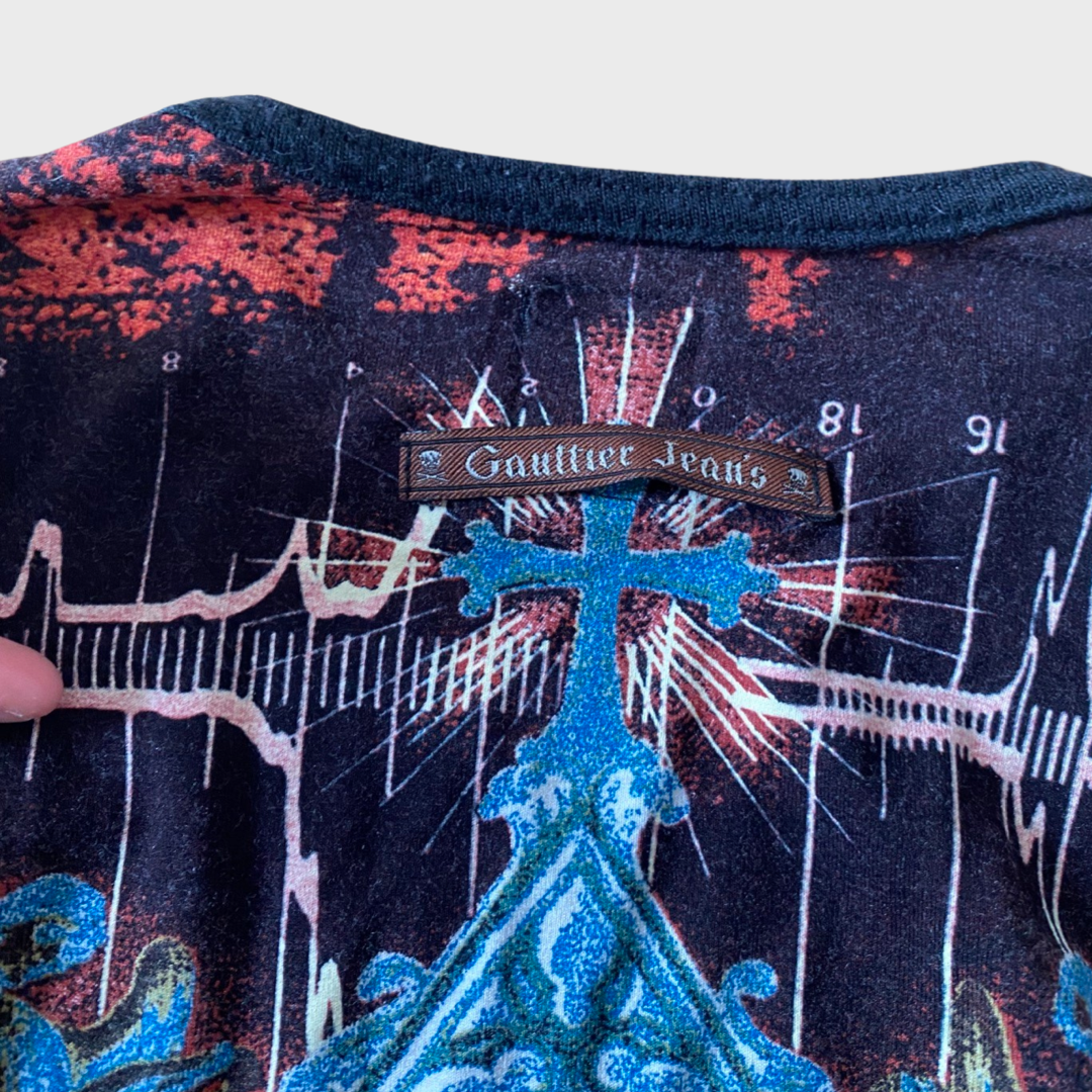 Jean Paul Gaultier vintage 90s/early 2000s novelty collage top