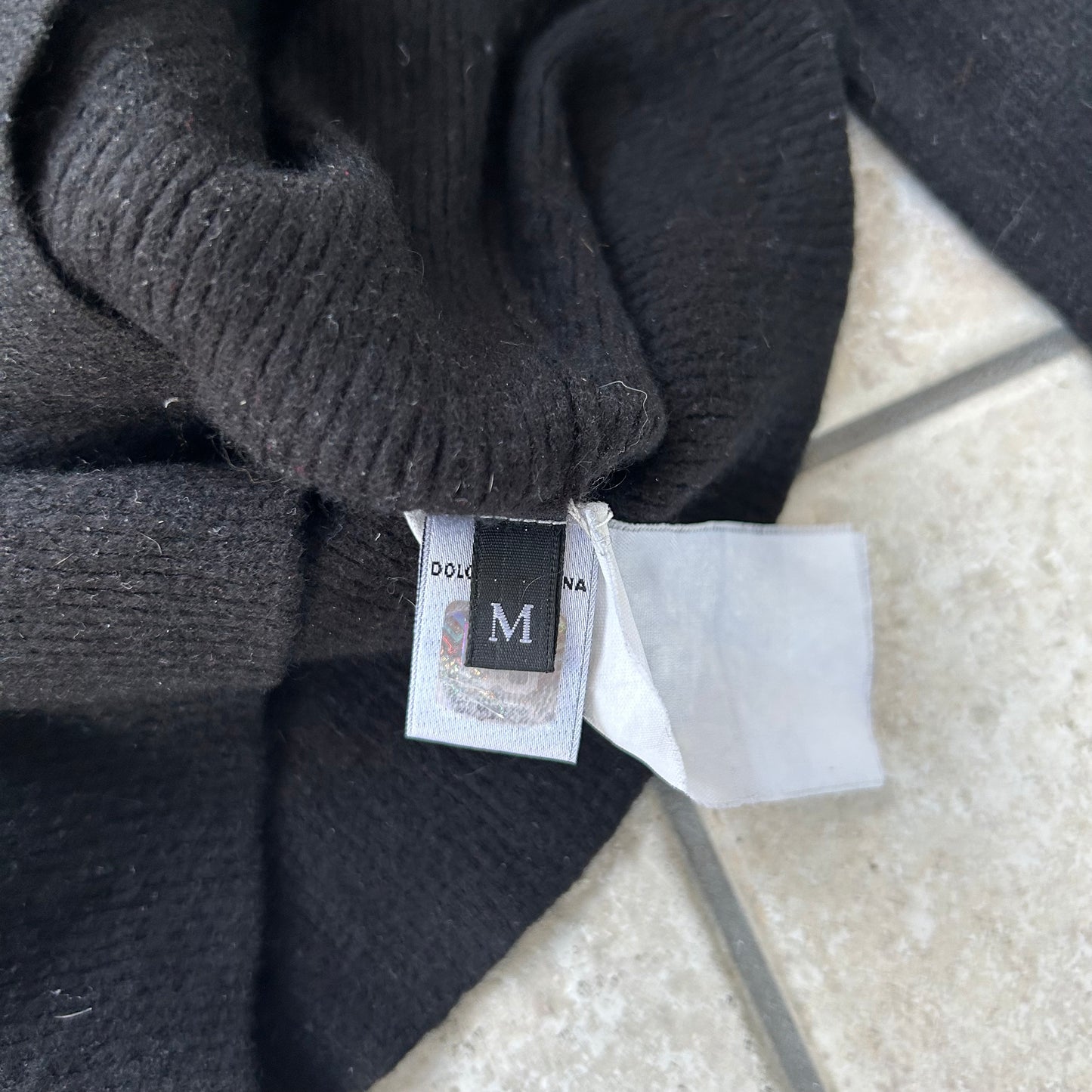 Dolce & Gabbana Black Button Cardigan