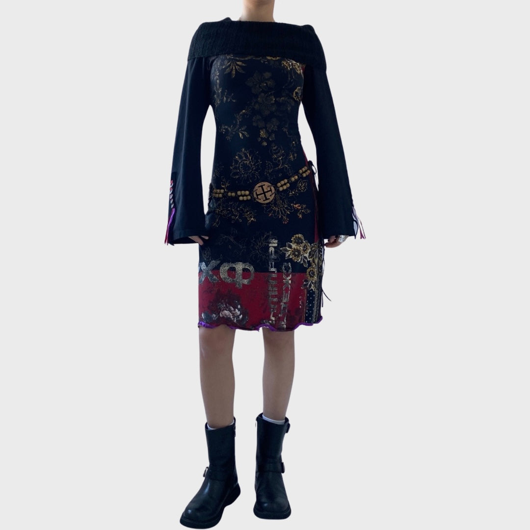 Save the queen roll neck dress