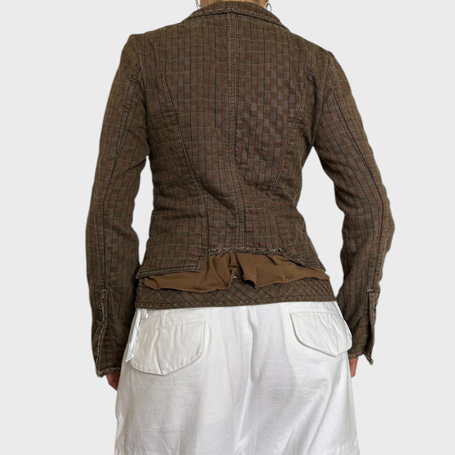 Cop Copine Checked Button-Up Jacket - Size M