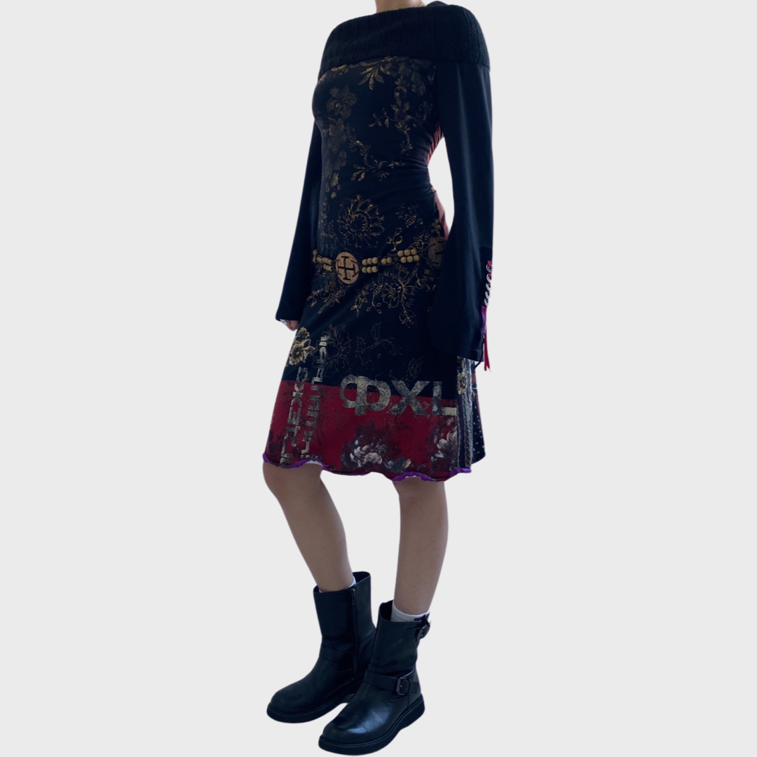 Save the queen roll neck dress