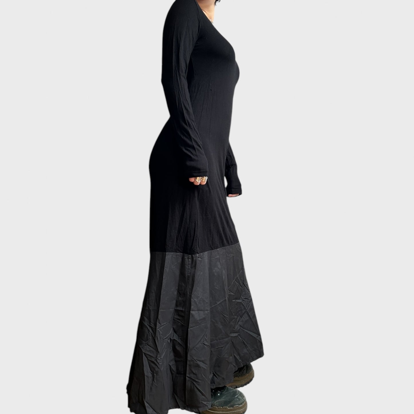 Cop Copine Bi-Material Maxi Dress