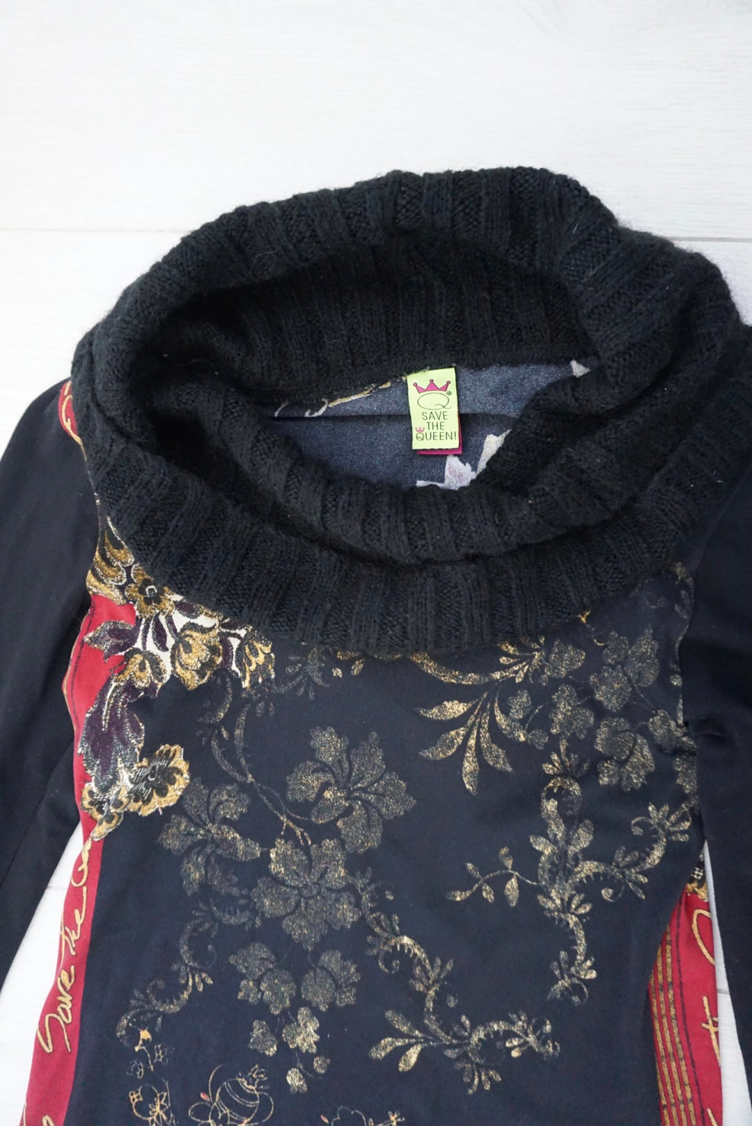 Save the queen roll neck dress