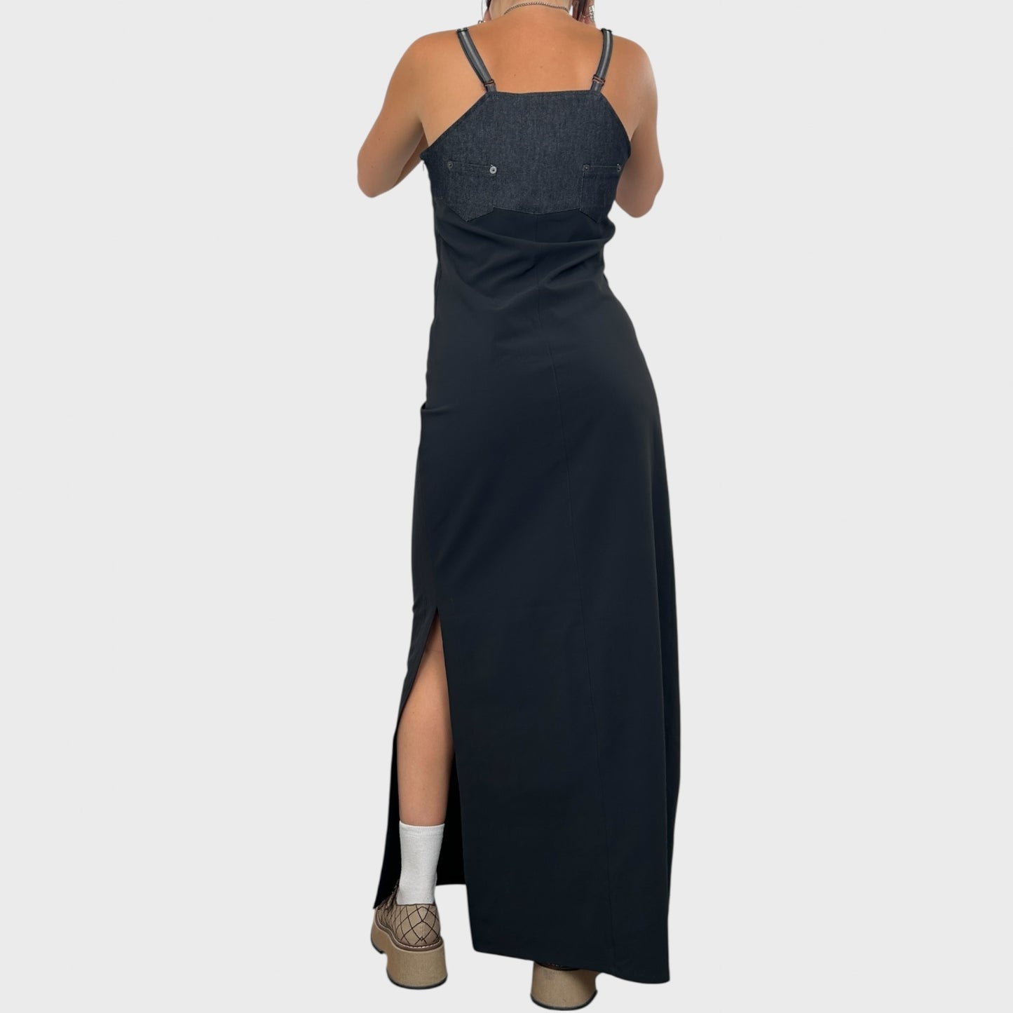 Cop Copine Bi-Material Maxi Dress - S/M