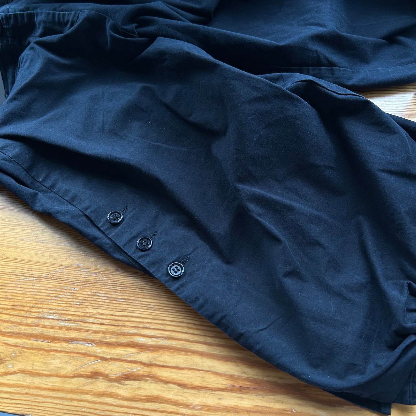 Cop Copine Wide Leg Button Capri Pants - L