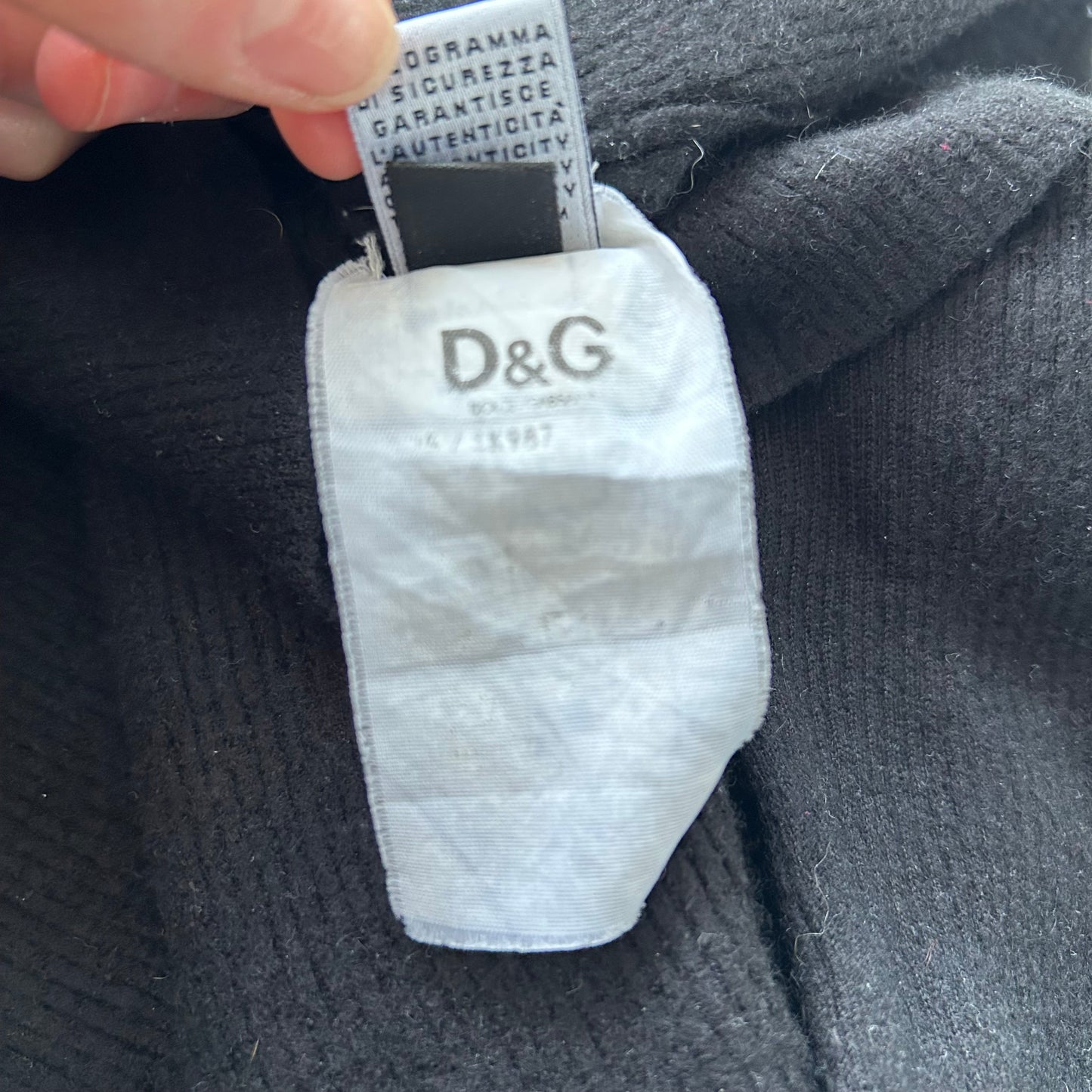 Dolce & Gabbana Black Button Cardigan