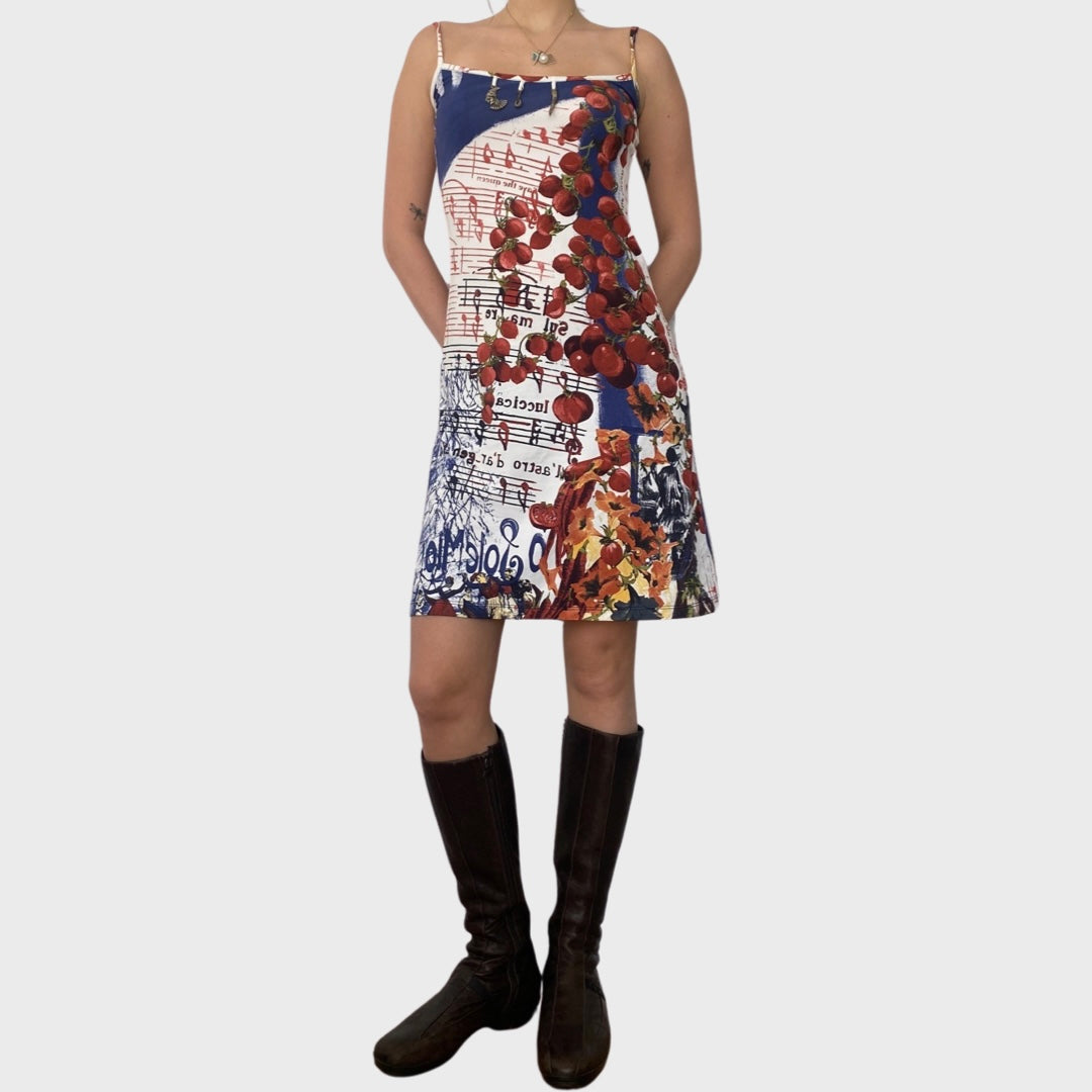 Save the Queen stretchy strappy mini dress