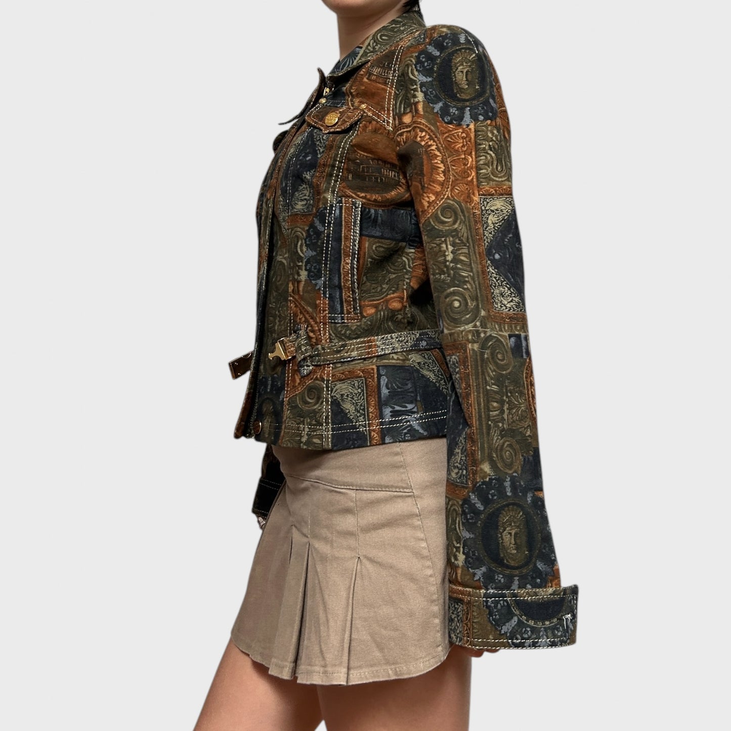Vintage Graphic Print Jacket