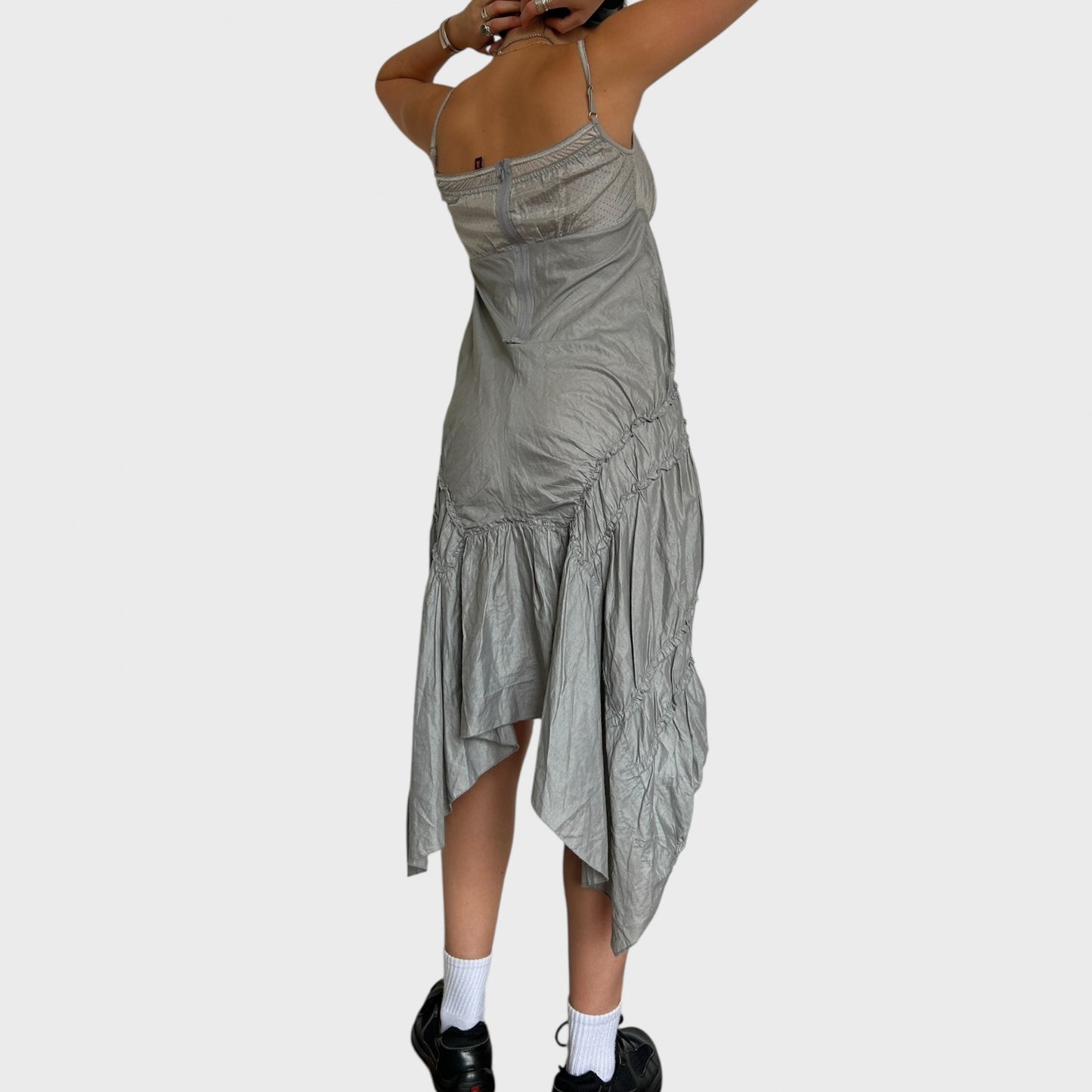 Cop Copine Ruched Midi Dress - Size S
