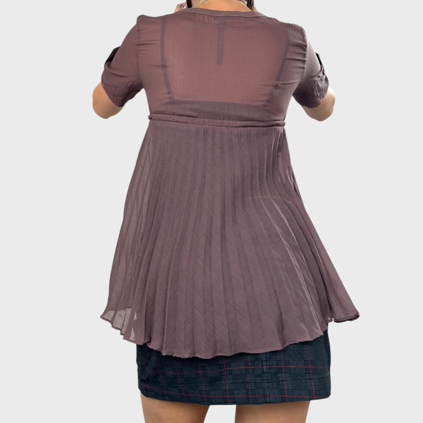 Cop Copine Pleated Button Blouse - S